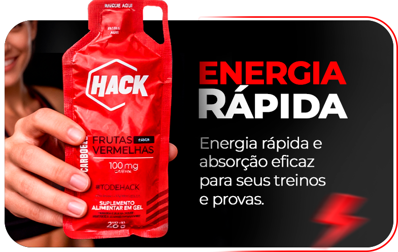 Benefício: Energia Rápida. Energia rápida e absorção eficaz para seus treinos e provas.